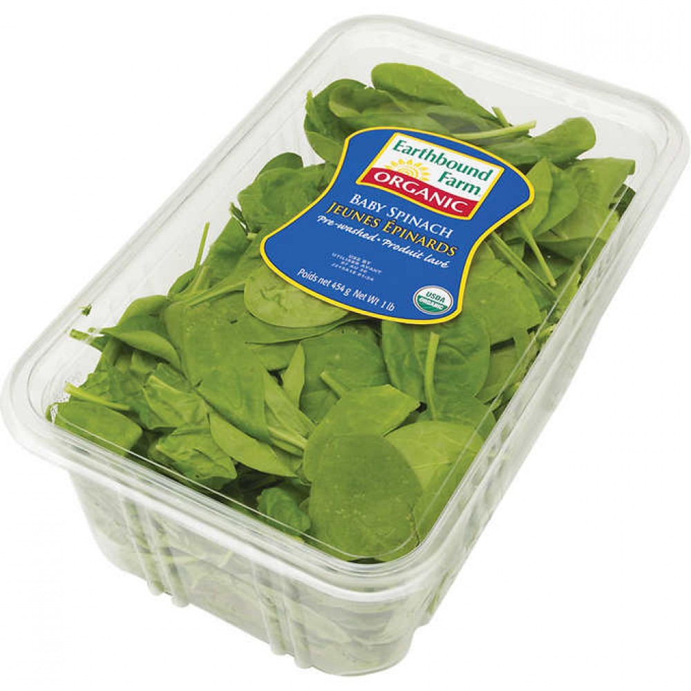 Organic Baby Spinach, 1 lb