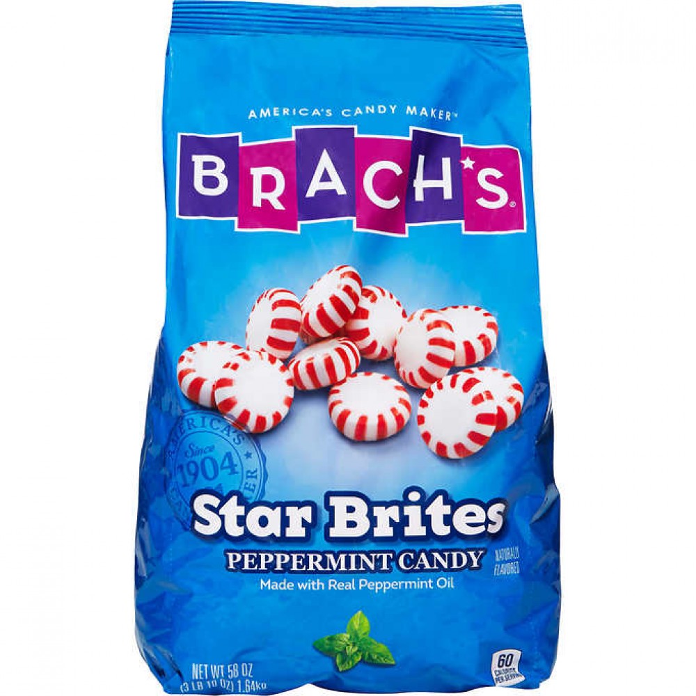 Brachs Star Brites Peppermint Candy, 58 oz