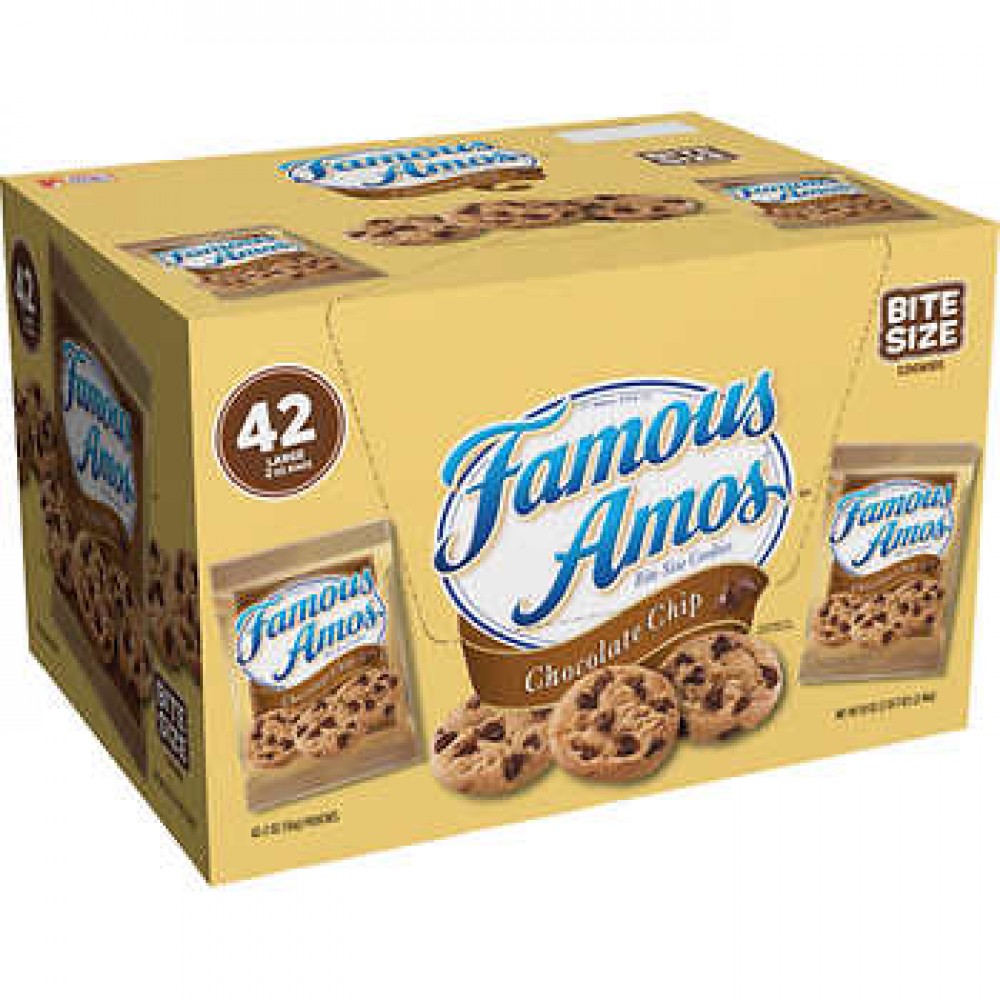Famous Amos Chocolate Chip Cookies 2 oz, 42-count