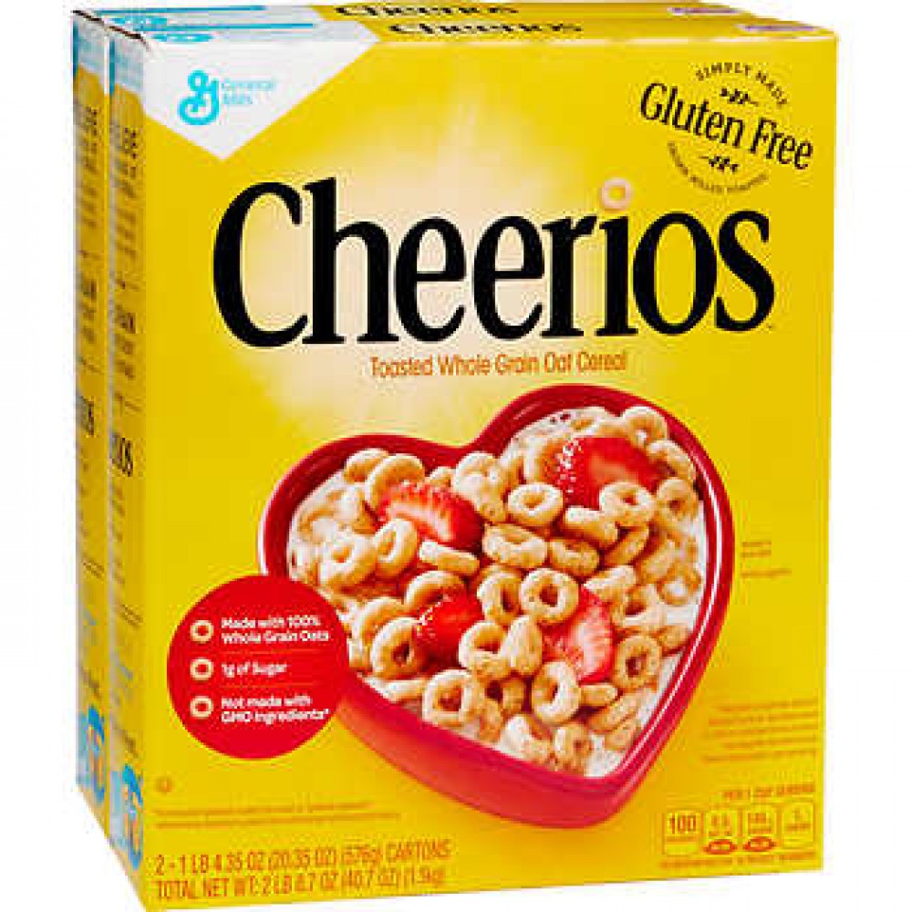 General Mills Cheerios Cereal 20.35 oz, 2-count