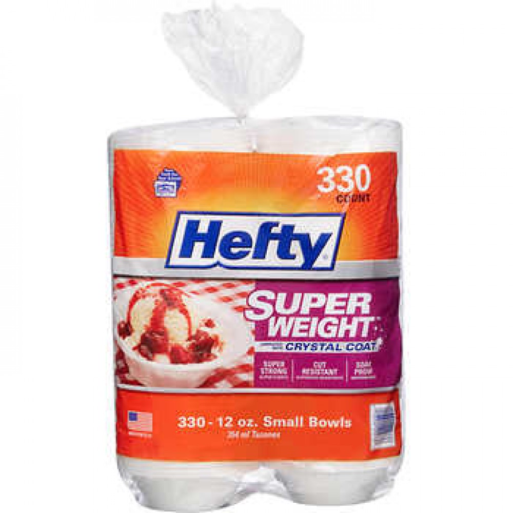 Hefty Foam Bowl 12 oz, 330-count