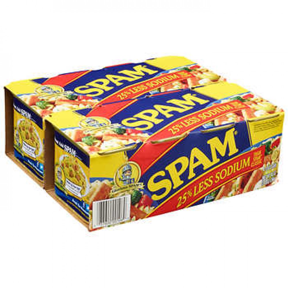 Hormel Spam 25% Less Sodium 12 oz, 8-count