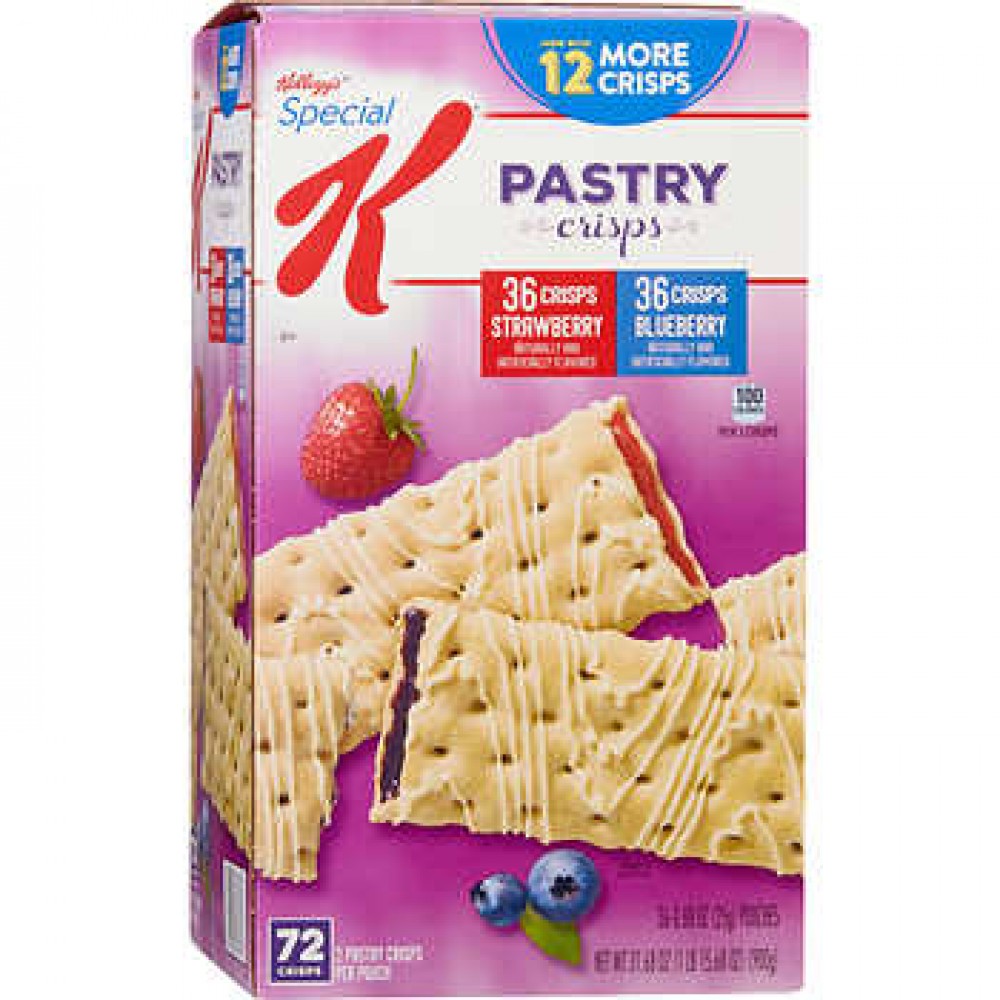 Kellogg's Special K Pastry Crisps, Variety, 0.88 oz, 36-count