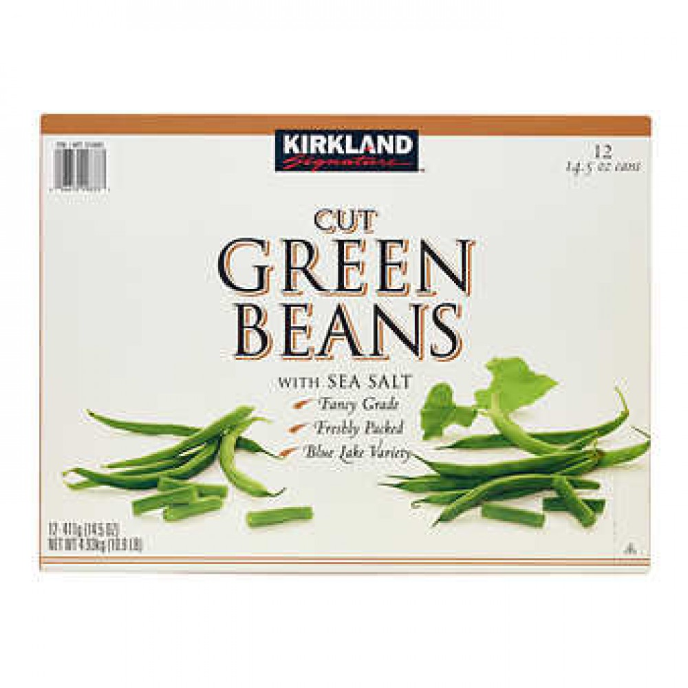 Kirkland Signature Cut Green Beans 14.5 oz, 12-count