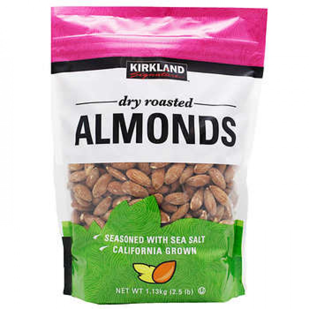 Kirkland Signature Dry Roasted Almonds, 40 oz