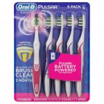 Oral-B 3D White Pulsar Battery Toothbrush, 5-pack