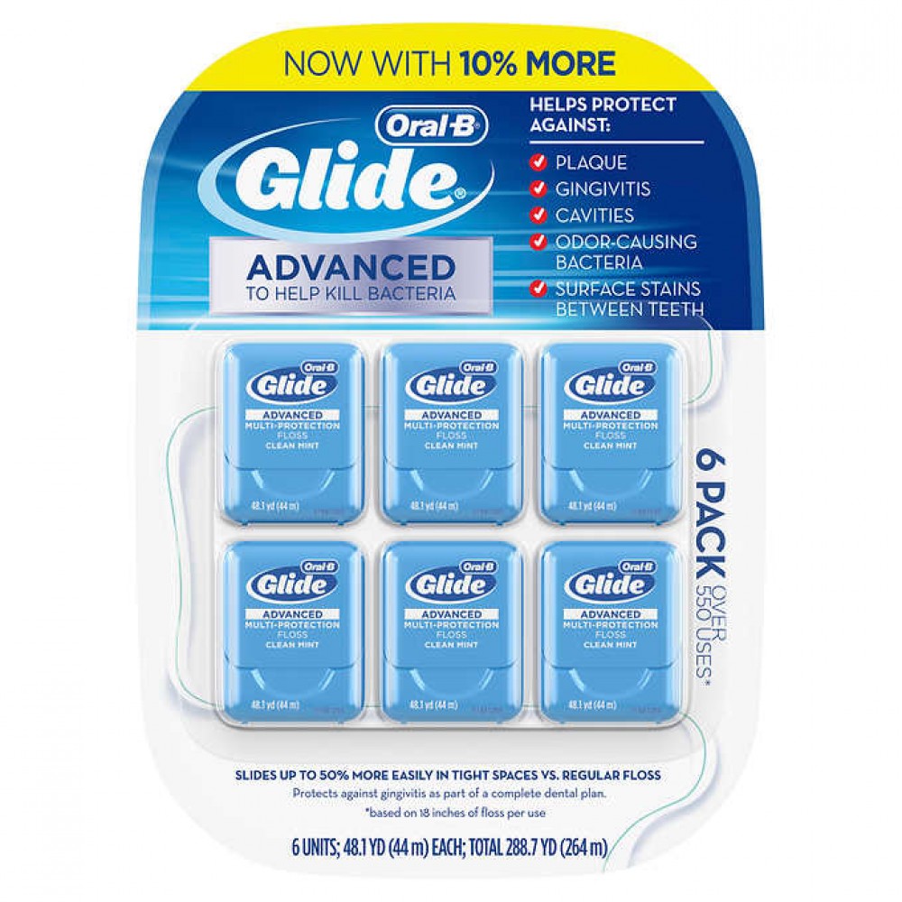 Oral-B Glide Pro-Health Advanced Floss, 6-pack