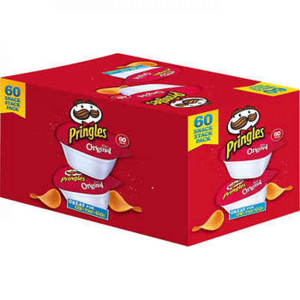 Pringles Original Potato Chip Snack Packs 0.67 oz, 60-count