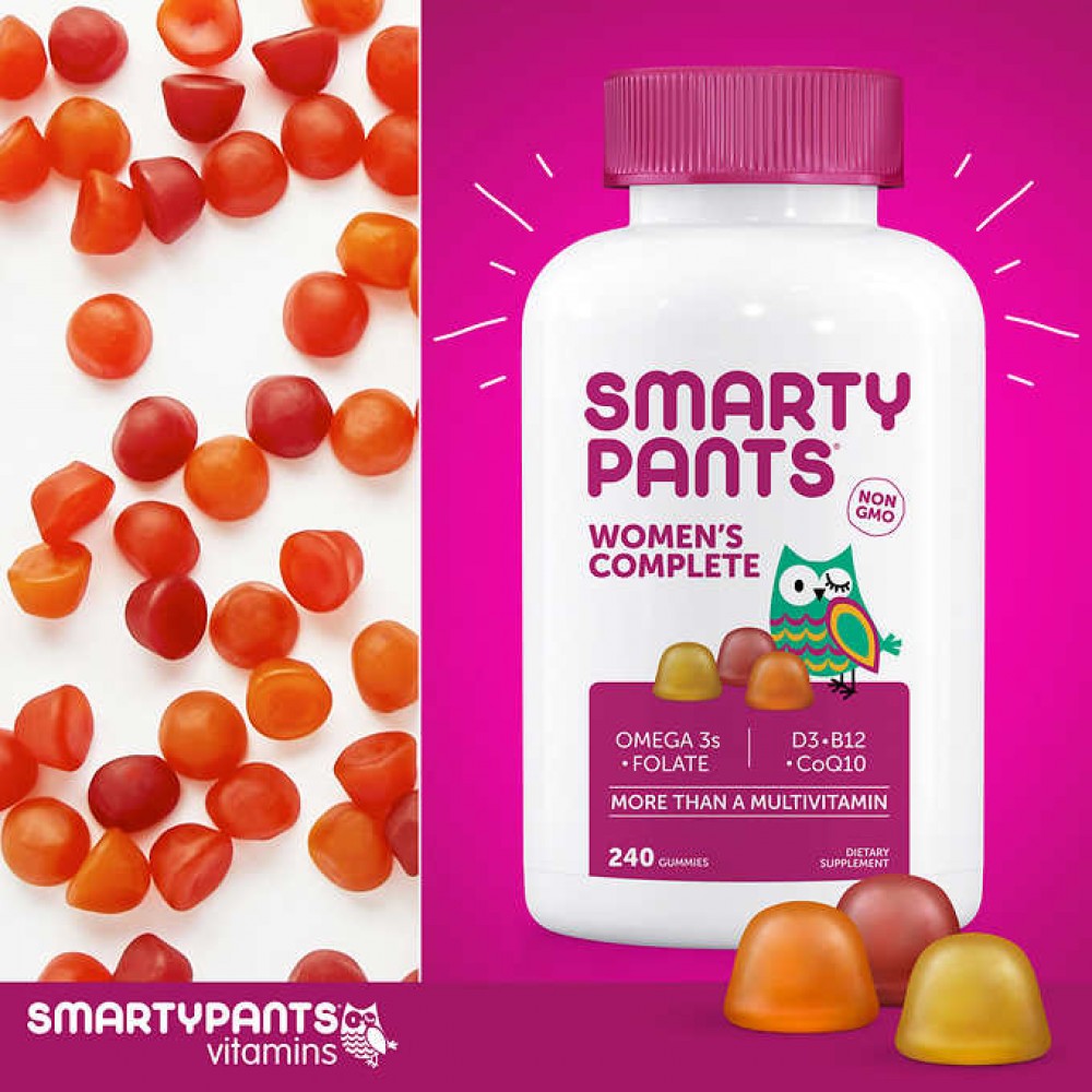 SmartyPants Women's Complete Multivitamin, 240 Adult Gummies