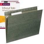 Smead Hanging File Folders, 1/3 Tab, Letter, Green, 25-count