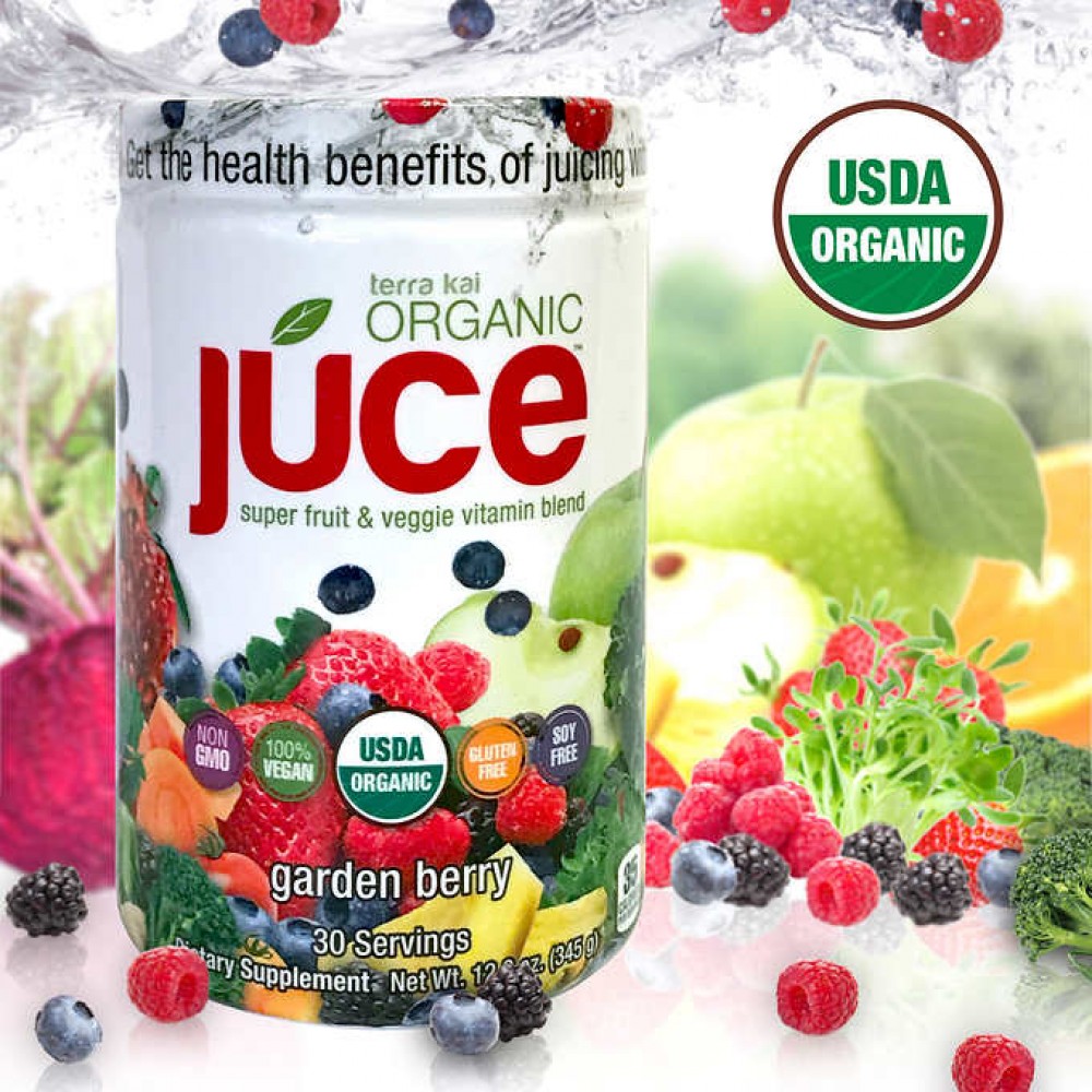 Terra Kai Organics Juce Super Fruit & Veggie Vitamin Blend, 12.2 Ounces