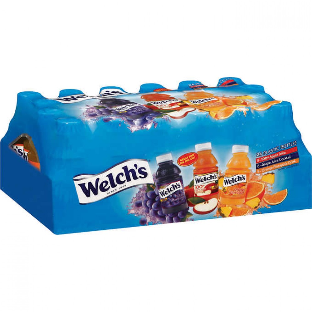 Welch's Juice Variety Pack Bottles 10 fl. oz, 24-count